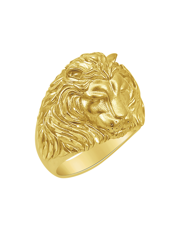 Lion ring hot sale for men gold
