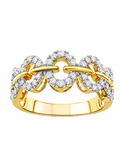 Diamond Ring - 14ct Yellow Gold Diamond Ring - 786874