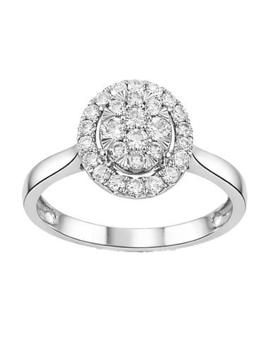 Diamond Ring - 14ct White Gold Diamond Ring - 786876
