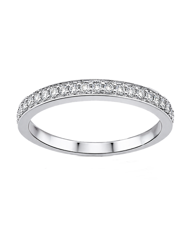 Wedding Band - 9ct White Gold Diamond Set Wedding Band - 786880