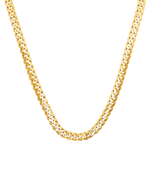 Gold Chain 10ct Yellow Gold Men s Curb 55cm 787040