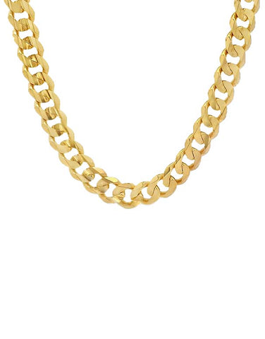 Gold Chain - 10ct Yellow Gold Men's Curb 55cm - 787040