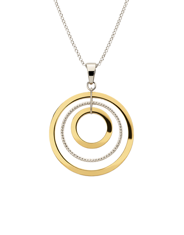Mode d'Amelie - Sterling Silver & Yellow Tone Necklet - 787217