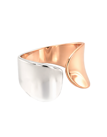 Mode d'Amelie - Sterling Silver & Rose Tone Ring - 787223