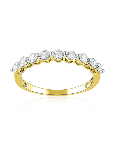 Wedding Band - 18ct Yellow Gold Diamond Ring - 787470