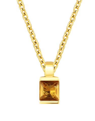 Citrine Pendant - 10ct Yellow Gold Citrine Pendant - 788055