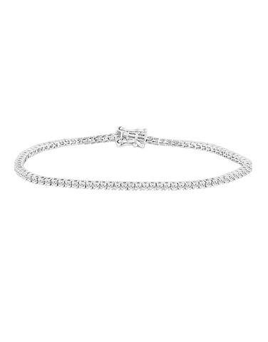 Diamond Tennis Bracelet - 2.00ct Lab Grown Diamond Tennis Bracelet set in 10ct White Gold - 788201