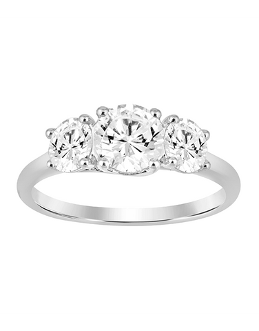 Diamond Ring - 2.00ct Trilogy Lab Grown Diamond Ring, set in 14ct White Gold - 788210