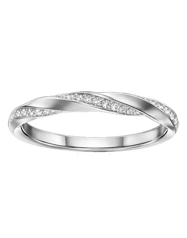 10ct White Gold Diamond Set Ring- 788282