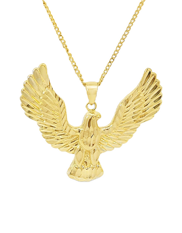 Men's Pendant - 10ct Yellow Gold Eagle Pendant- 788752