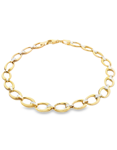 Gold Bracelet  - 10ct Yellow Gold 19cm Bracelet - 788757