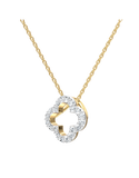 Diamond Pendant - 10ct Yellow Gold Diamond Set Pendant - 789332