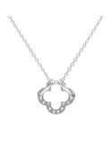 Diamond Pendant - 10ct White Gold Diamond Set Pendant - 789333