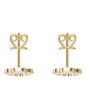 Diamond Earrings - 10ct Yellow Gold Diamond Set Earrings - 789334