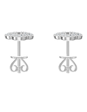 Diamond Earrings - 10ct White Gold Diamond Set Earrings - 789335