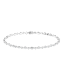 Diamond Bracelet - 10ct White Gold Diamond Set Bracelet - 789349