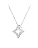 Diamond Pendant - 10ct White Gold Diamond Set Pendant - 789357