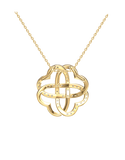 Diamond Pendant - 10ct Yellow Gold Diamond Set Pendant - 789364