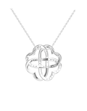 Diamond Pendant - 10ct White Gold Diamond Set Pendant - 789365
