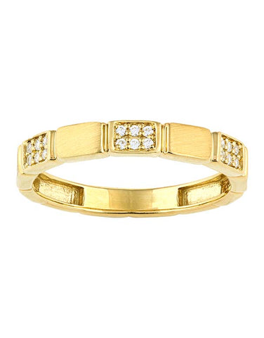 10ct Yellow Gold Diamond Set Ring- 789417