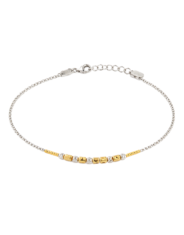 Mode d'Amelie - Sterling Silver and Yellow Tone Bracelet - 790367