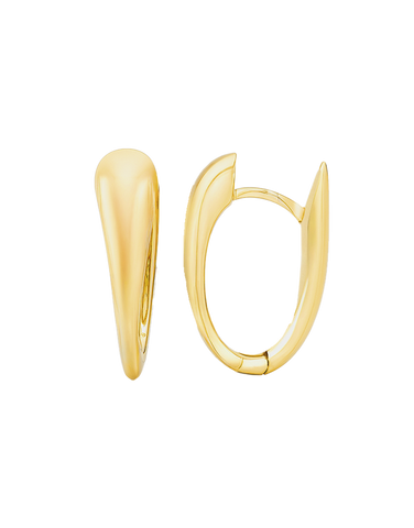 Gold Earrings - 10ct Yellow Gold Huggie Earrings - 790397
