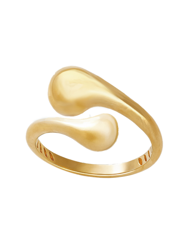 Gold Ring - 10ct Yellow Gold Ladies Open Swirl Ring - 790414