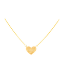 Gold Chain - 10ct Yellow Gold 43.2cm Heart Necklet - 790426