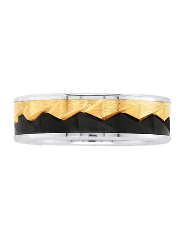 Ziro - Men's Zirconium & 9ct Yellow Gold - 790628