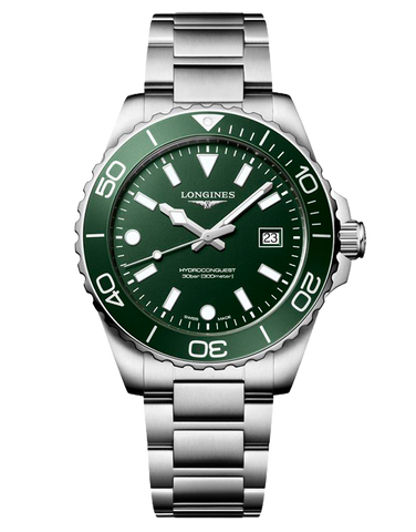 Longines Hydroconquest - Quartz Green Dial Steel 42MM - L3.769.4.06.6 - 790933