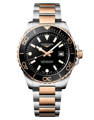 Longines Hydroconquest - Quartz Black Dial 2Tone Steel 42MM - L3.769.3.58.7 - 790935