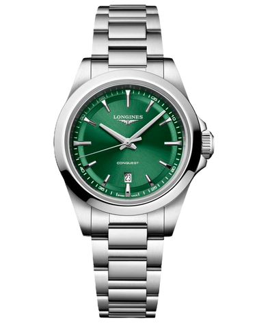 Longines Conquest - Quartz Green Dial Steel 30MM - L3.350.4.09.6 - 790966