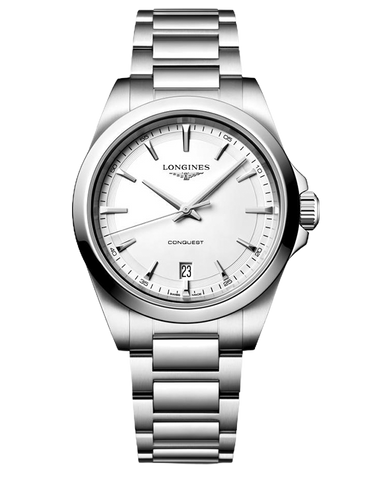 Longines Conquest - Quartz White Dial Steel 38MM - L3.750.4.12.6 - 790967