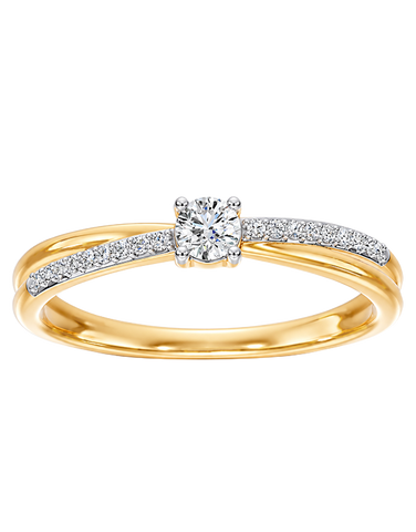 Diamond Rings - 10ct Yellow Gold Diamond Set Ring - 791410