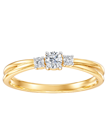 Diamond Rings - 10ct Yellow Gold Diamond Set Ring - 791411