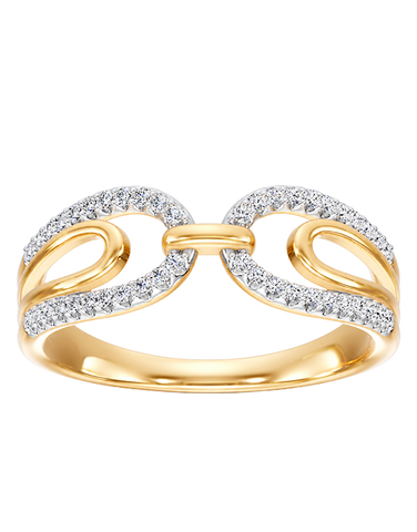 Diamond Rings - 10ct Yellow Gold Diamond Set Ring - 791425