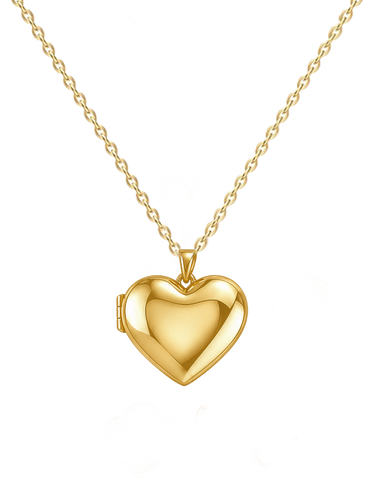 Gold Locket - 10ct Yellow Gold Polished Heart Locket - 791429