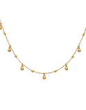 Gold Necklace - 10ct Yellow Gold 48cm Round Charm Chain - 791437