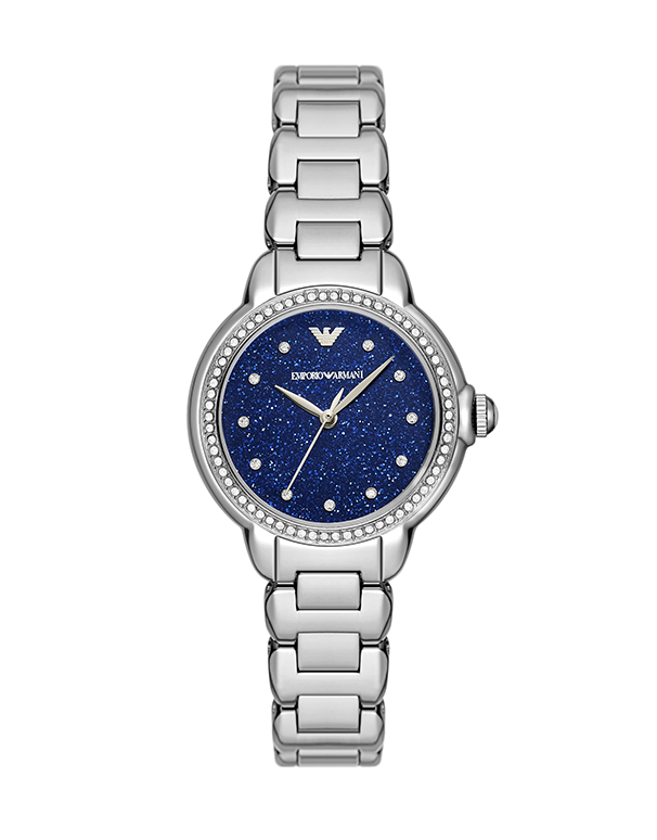 Armani watches women's silver hotsell