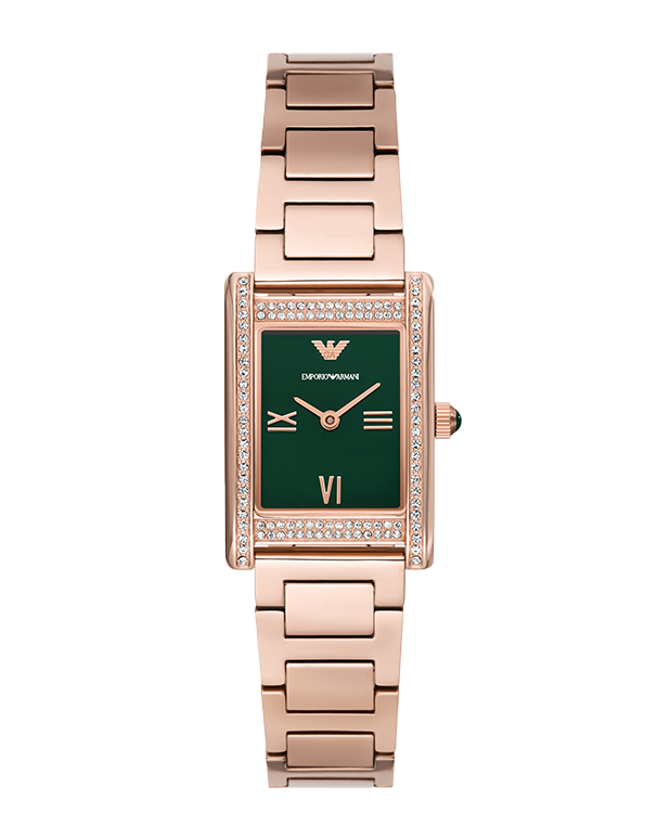 Emporio Armani-Two-Hand Rose Gold-Tone Stainless Steel Watch-AR11641-7