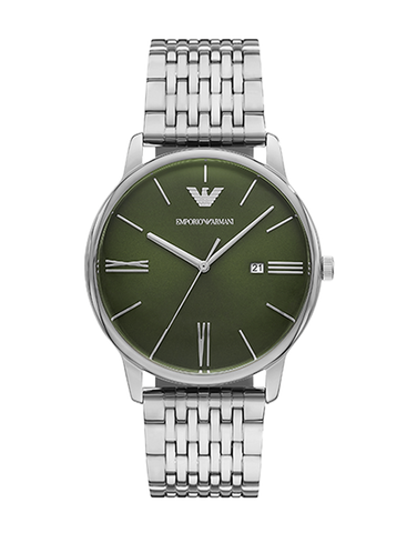 Emporio Armani - Three-Hand Date Stainless Steel Watch- AR11644-789079