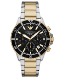 Emporio Armani - World Explorer Solar-Powered Chronograph Two-Tone Stainless Steel Watch - AR11680 -789645