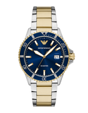 Emporio Armani - World Explorer Three-Hand Date Two-Tone Stainless Steel Watch - AR11682 - 790316