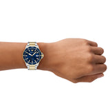 Emporio Armani - World Explorer Three-Hand Date Two-Tone Stainless Steel Watch - AR11682 - 790316