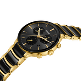 Rado - Centrix Chrono Qtz Black Ceramic Gold PVD 41mm - R30211152 - 790061