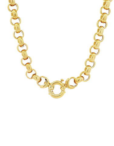 Gold Chain-10ct Yellow Gold Belcher 50cm Chain -787030