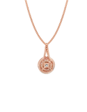 10ct Rose Gold Diamond Set Pendant- 789213