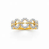 Diamond Ring - 14ct Yellow Gold Diamond Ring - 786874