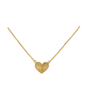 Gold Chain - 10ct Yellow Gold 43.2cm Heart Necklet - 790426