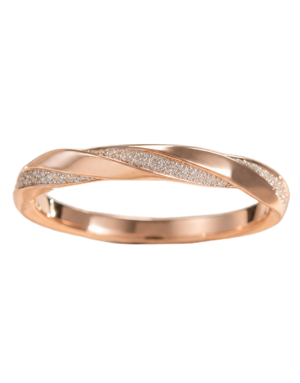 10ct Rose Gold Diamond Set Ring- 788306